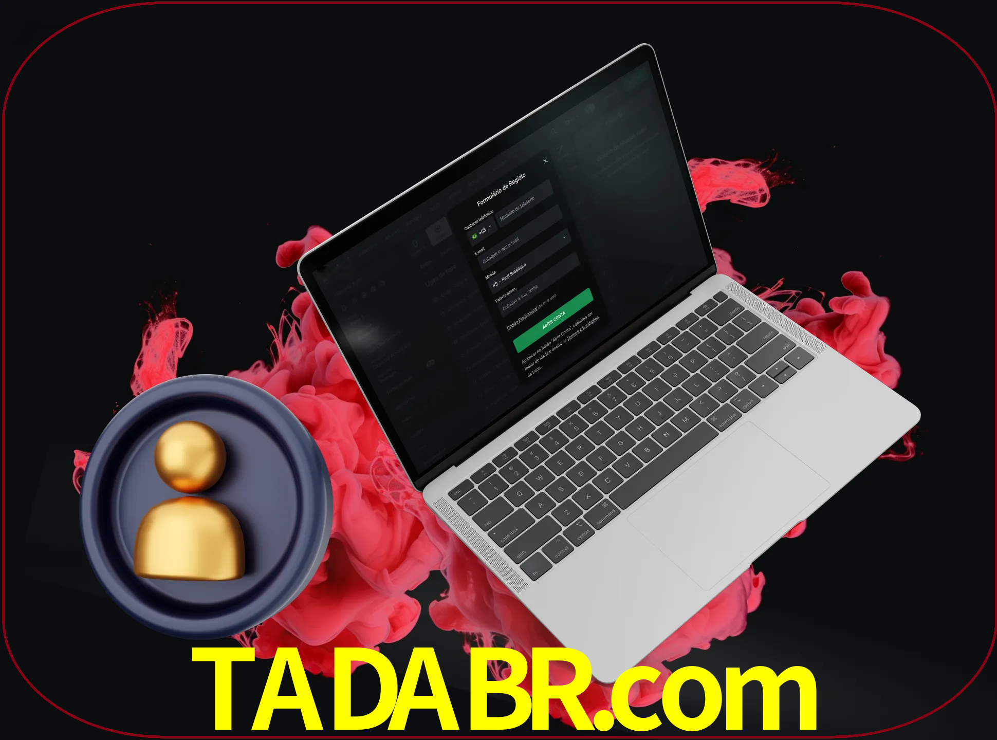 No cabeçalho do site tadabr, clique no botão que o levará a um formulário especial onde terá de introduzir as suas informações actuais.