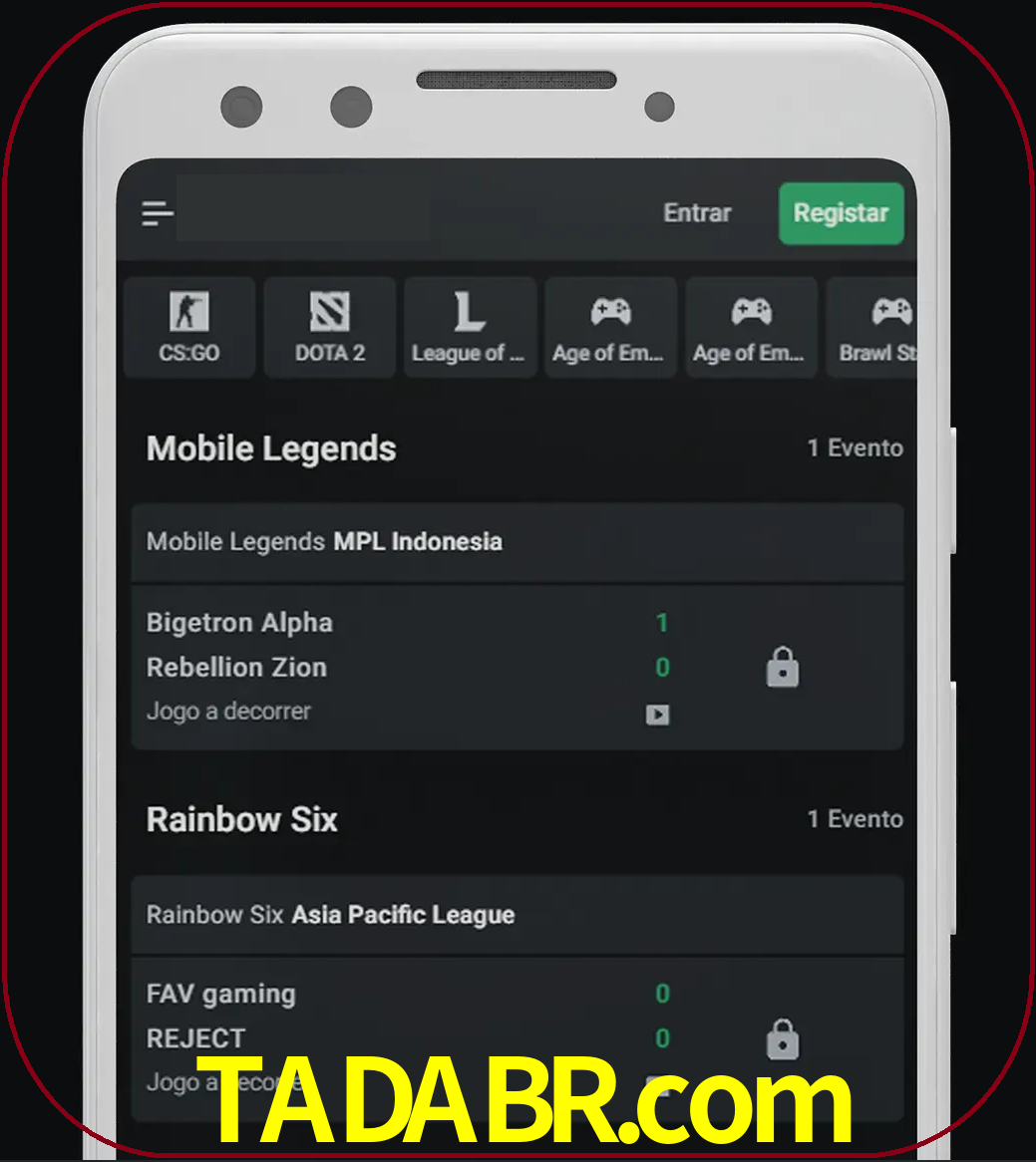 Esportes permitem apostar nos maiores torneios.