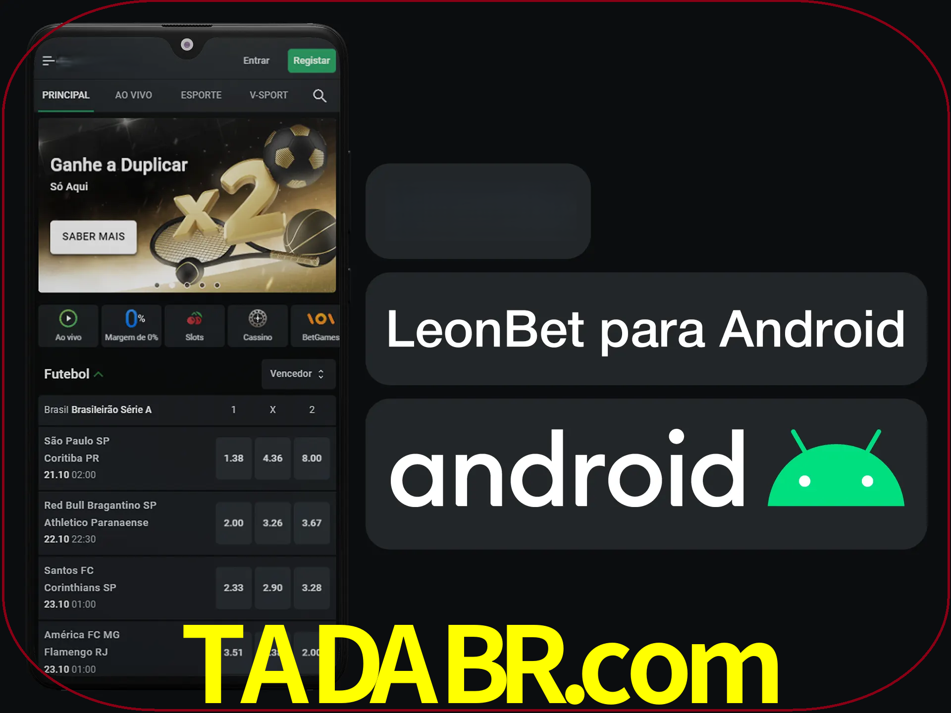 Adquira sua versão poket de LeonBet.