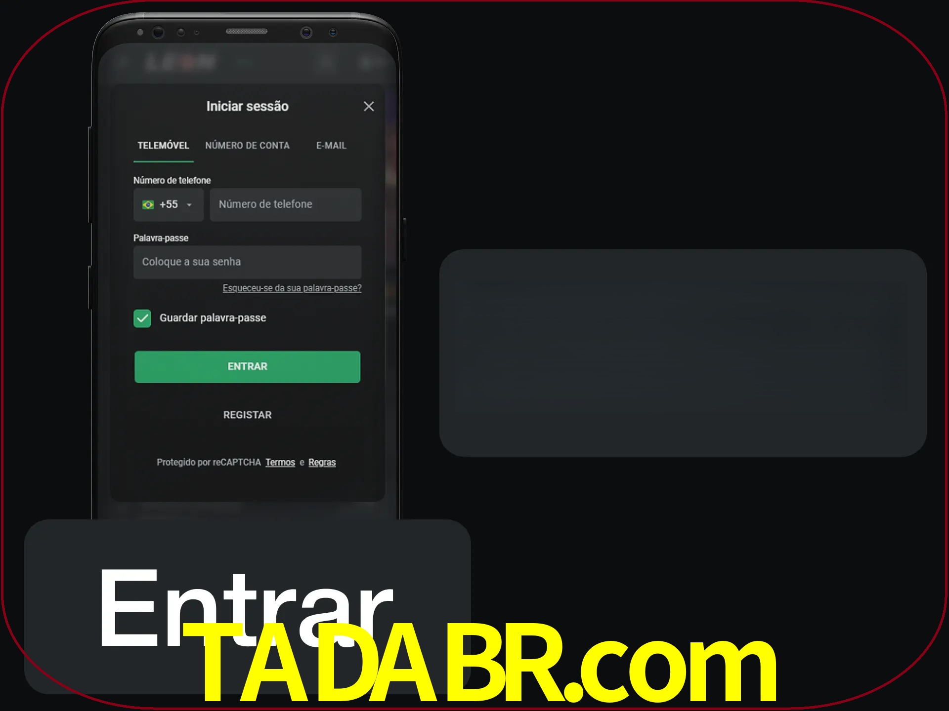 Faça o login para começar a apostar e jogar no cassino.