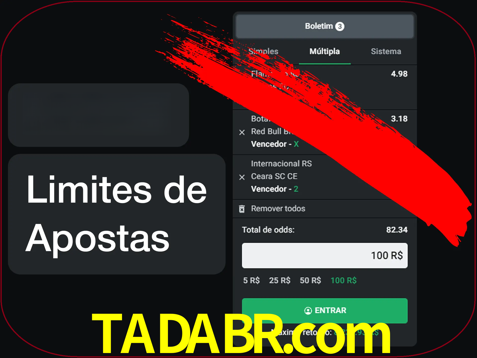 Não faça apostas loucas.