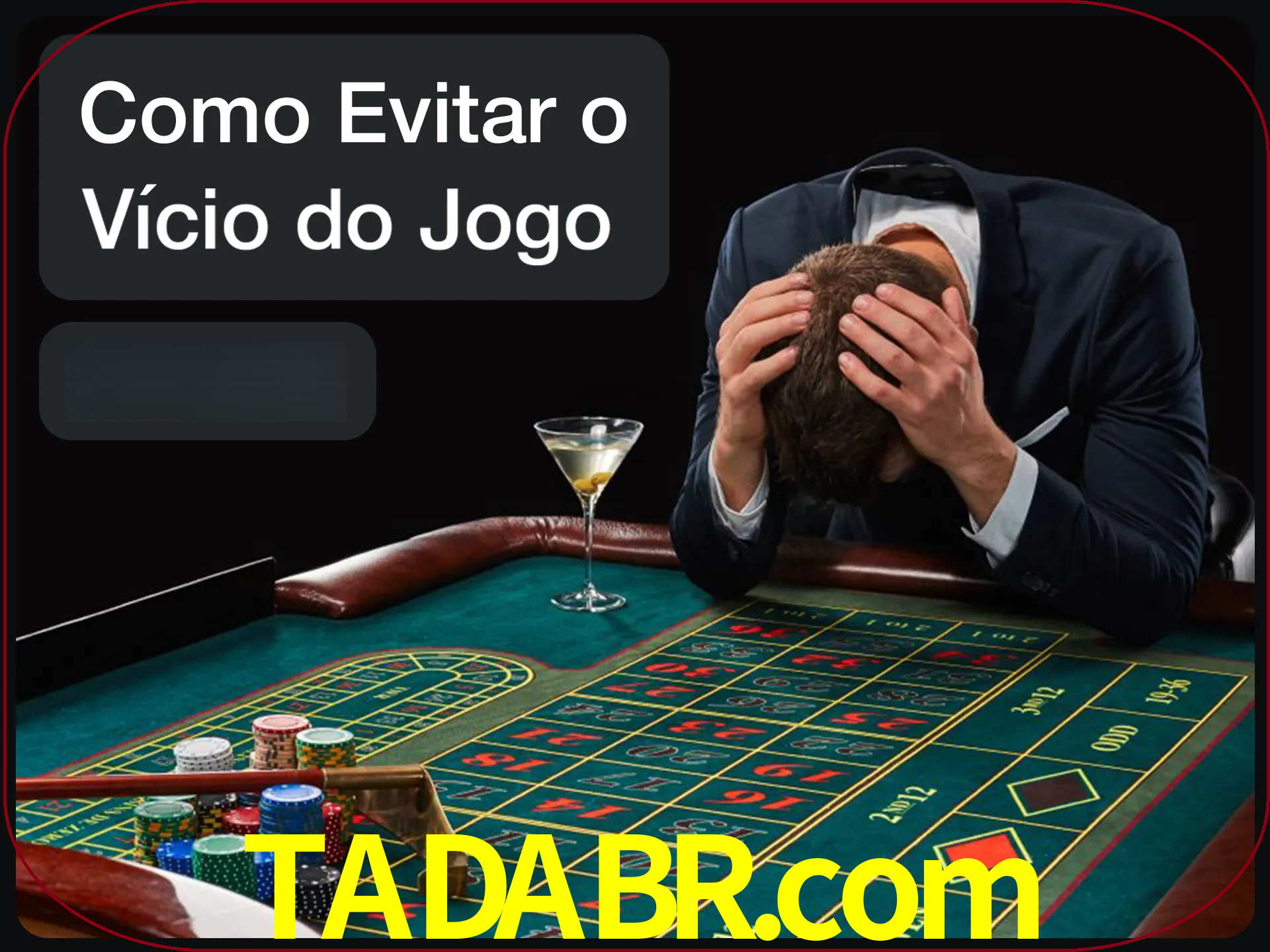 Você é responsável por cada uma de suas apostas.